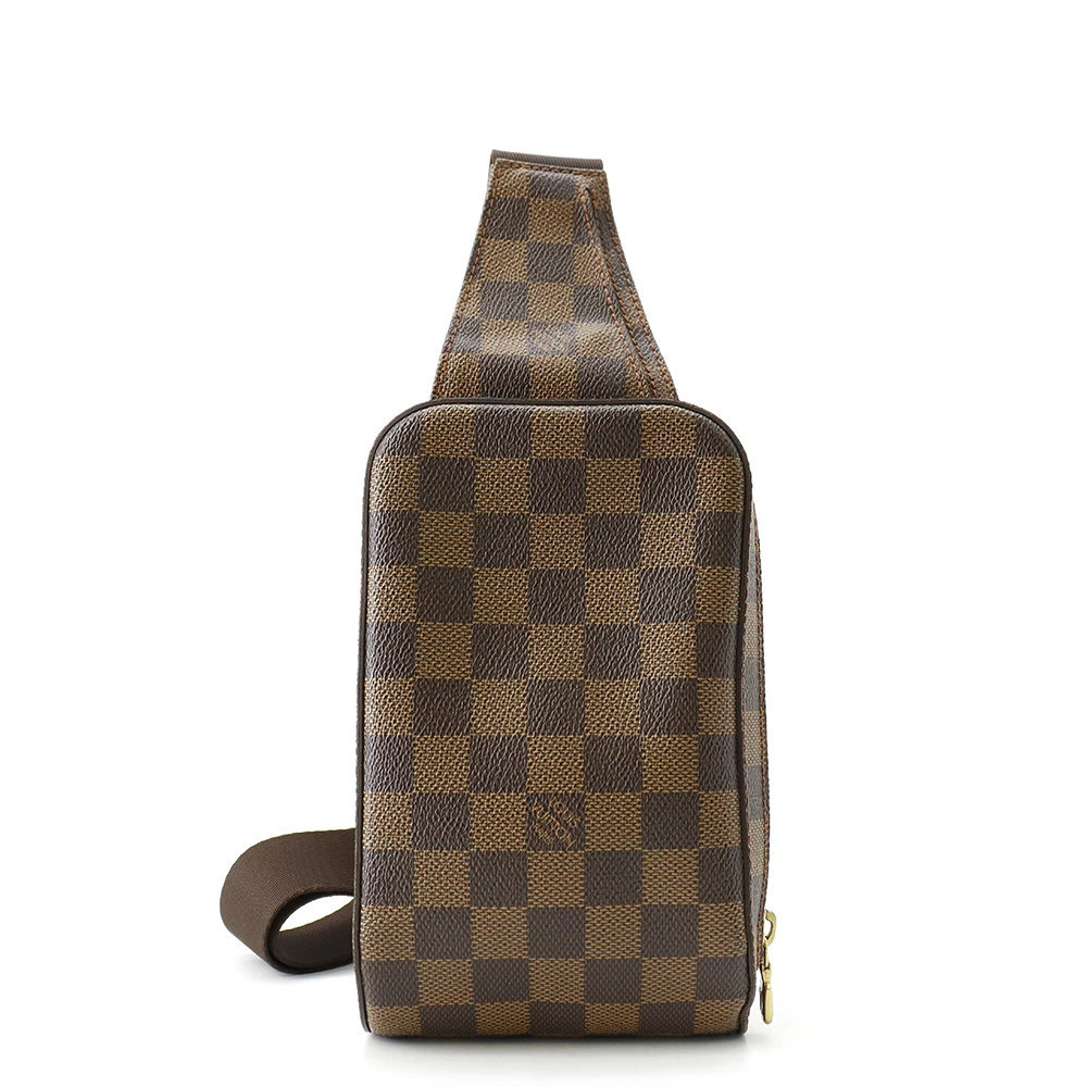 Louis Vuitton Damier Ebene Brown Geronimos Body Bag Waist Pouch